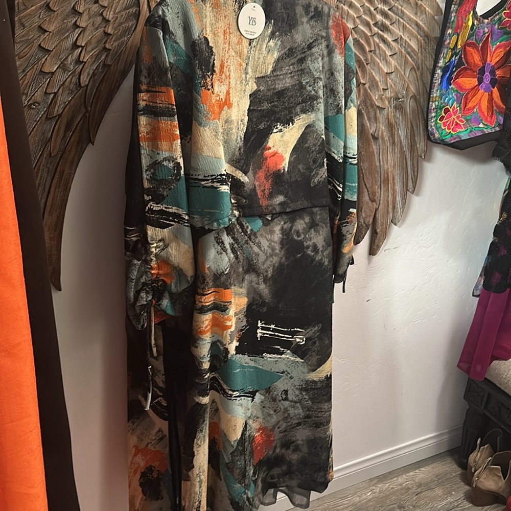 Beautiful Multi Colored Duster Jacket - image 3